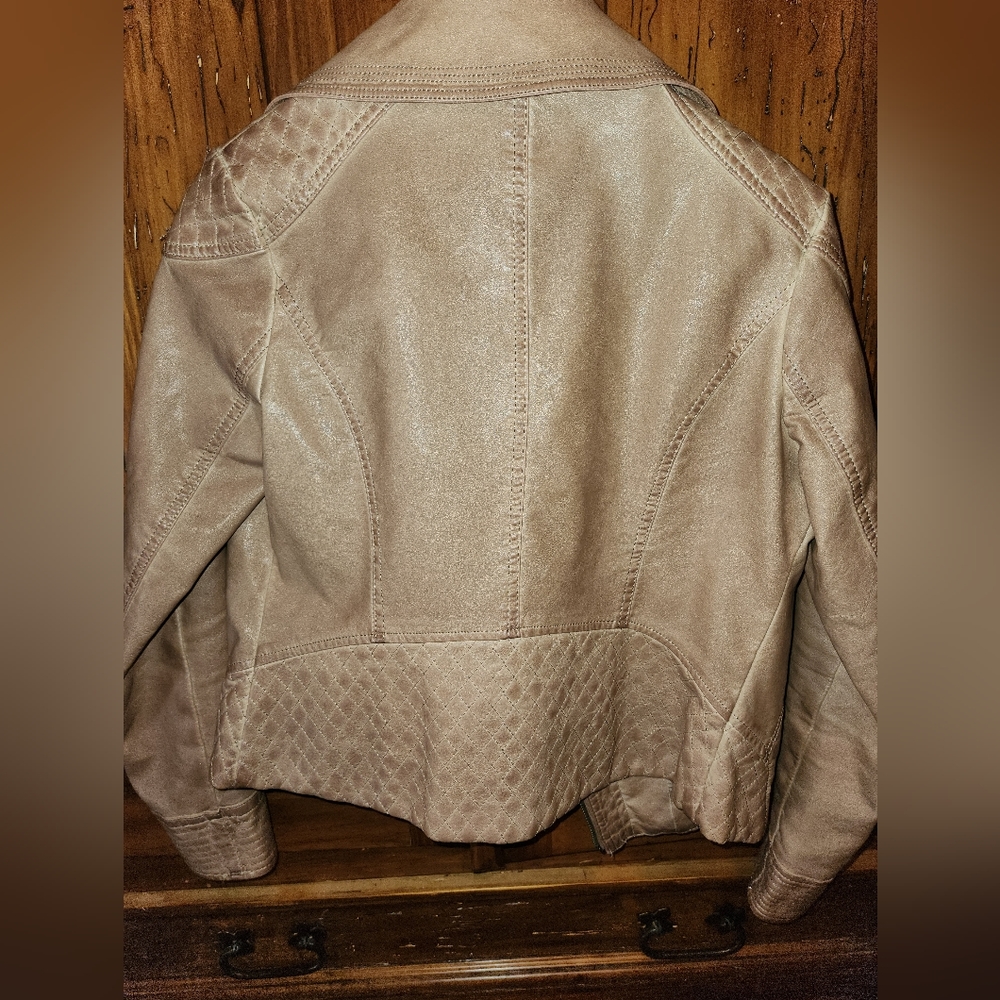 Paparazzi motorbike vegan jacket size small - Picture 2 of 7